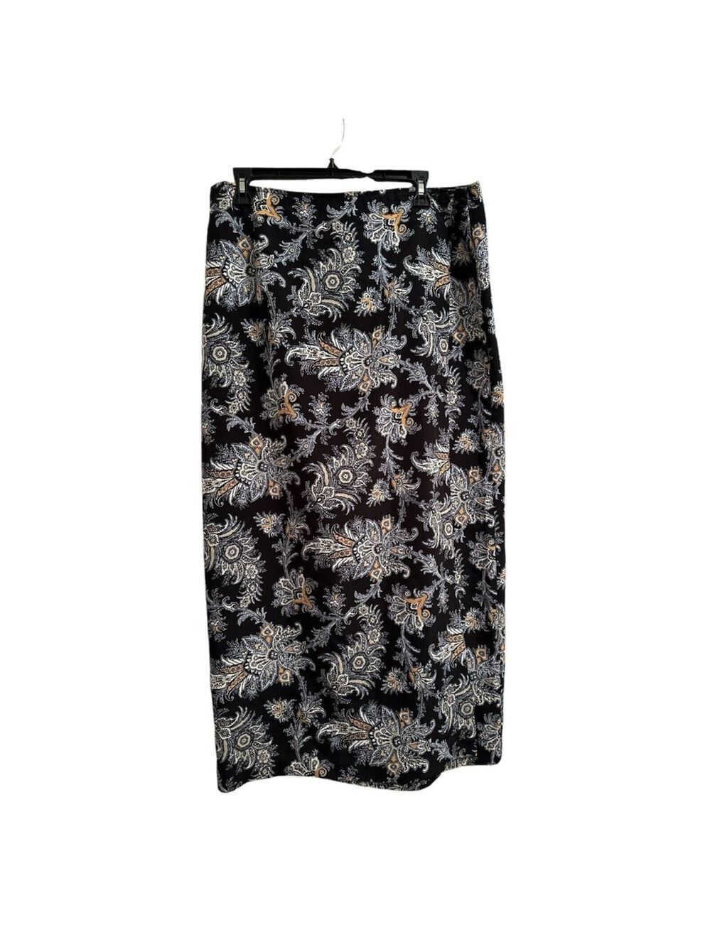 Vintage George Fiorlini Collection Midi Wrap Skirt Womens 14 (Canadian 16)
